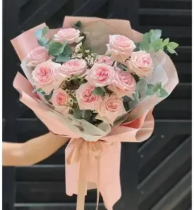 Bó hoa "Dịu Dàng Sắc Hồng"